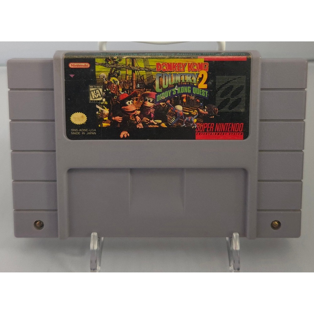 Nintendo SNS-006 Donkey Kong Country 2 Diddy's Kong Quest SNES Game Cartridge